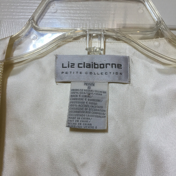 Liz Claiborne embellishments Vest size Petite - Picture 4 of 8